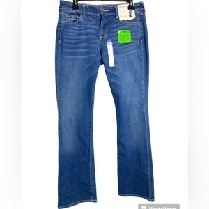 Arizona Jean Co Boot Classic Leg Slim Fit Hip To Thigh Faded Blue Jeans Sz 11